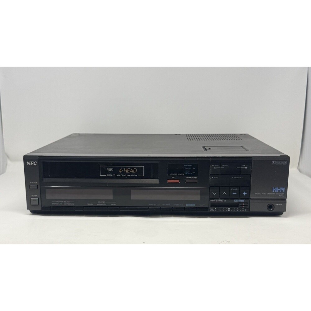 NEC N961U Vintage 4 Head Hi Fi VHS VCR Made In Japan For Parts Repair Read